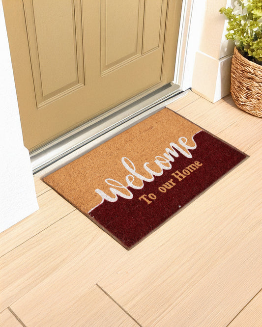 Welcome to Our Home Printed Coir Door Mat