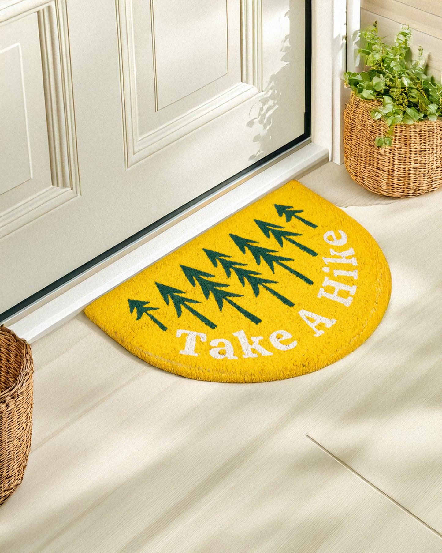 Take a Hike Printed Coir Door Mat