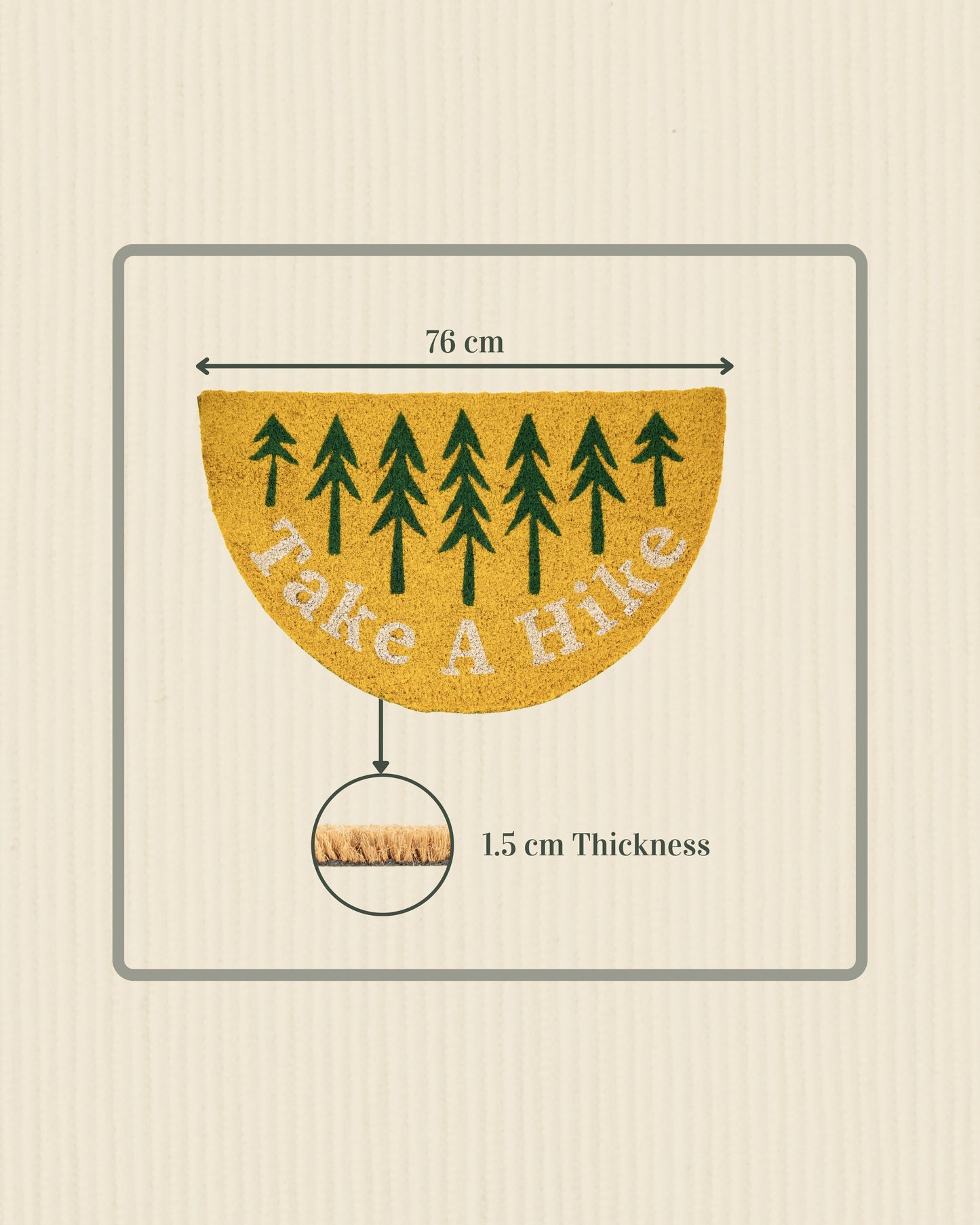 Take a Hike Printed Coir Door Mat