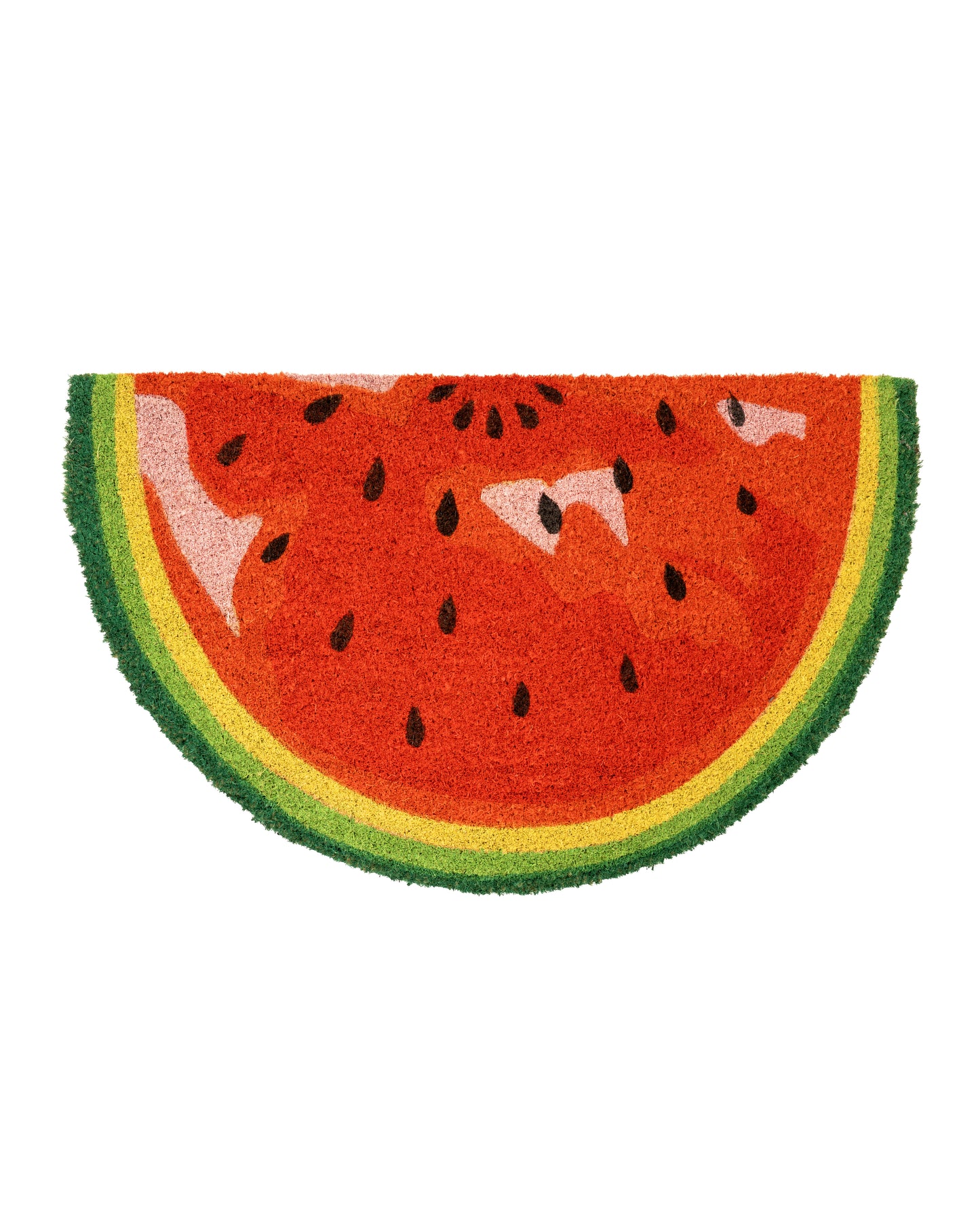 Watermelon Shaped Printed Coir Door Mat