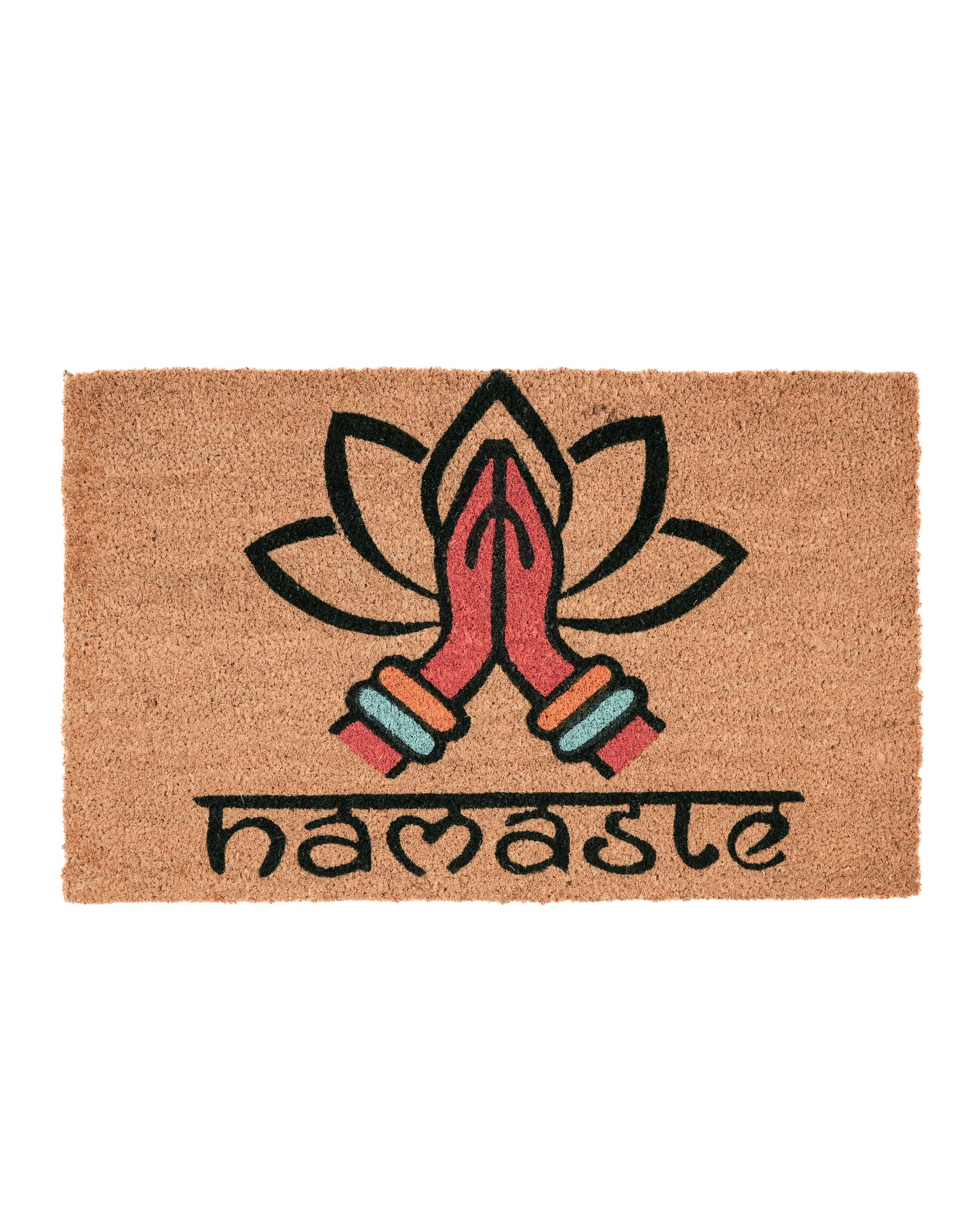 Namaste Lotus Printed Coir Door Mat