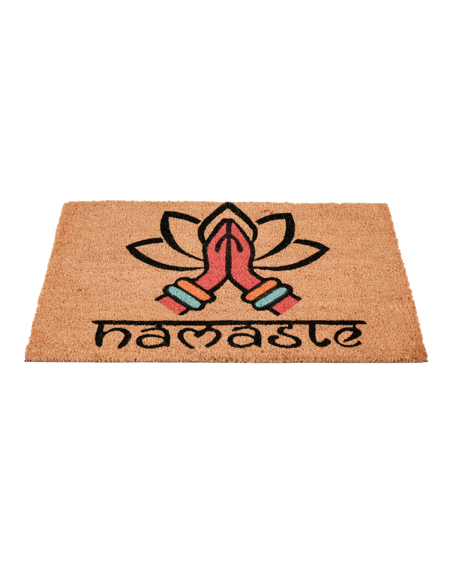 Namaste Lotus Printed Coir Door Mat