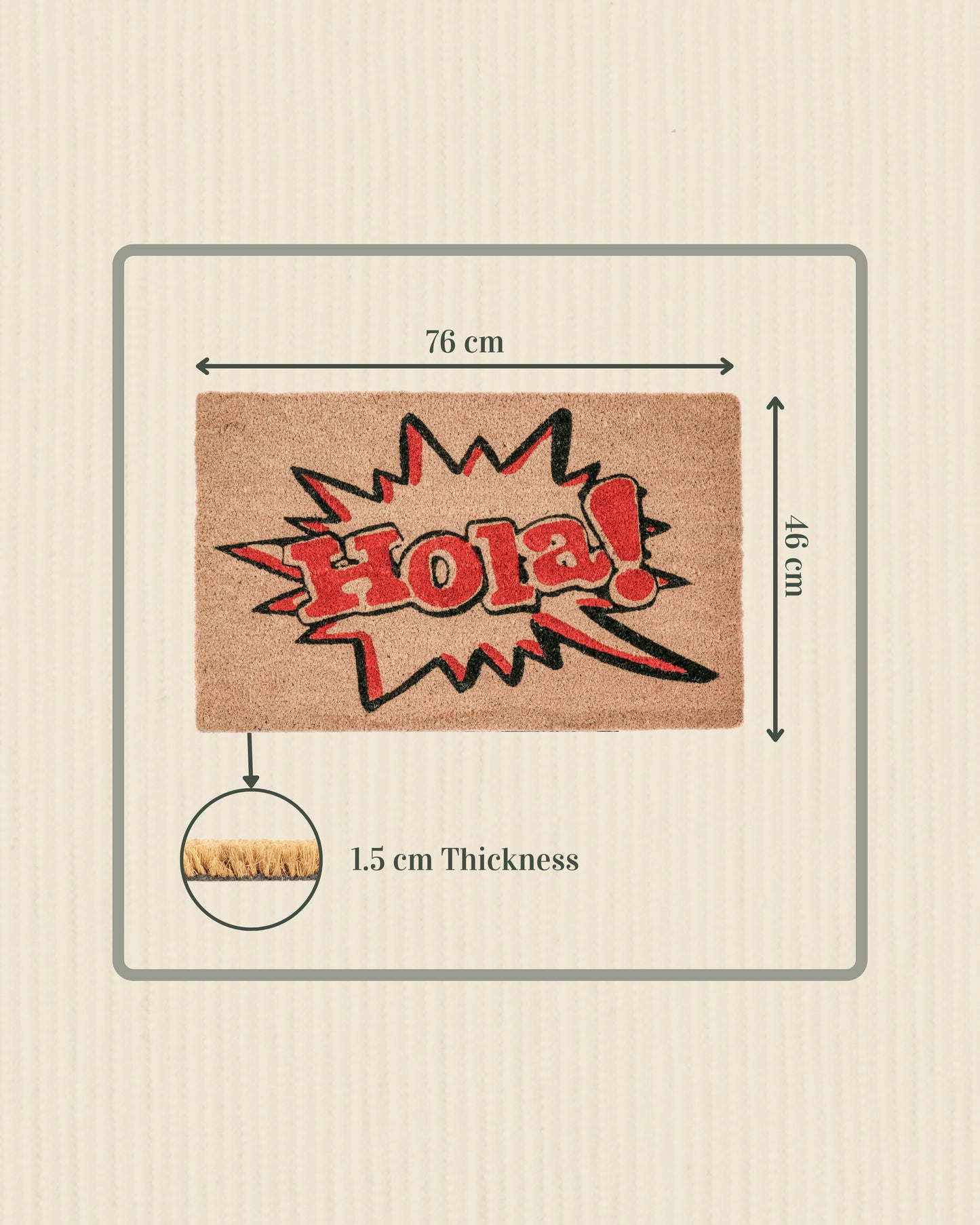 Hola Printed Coir Door Mat