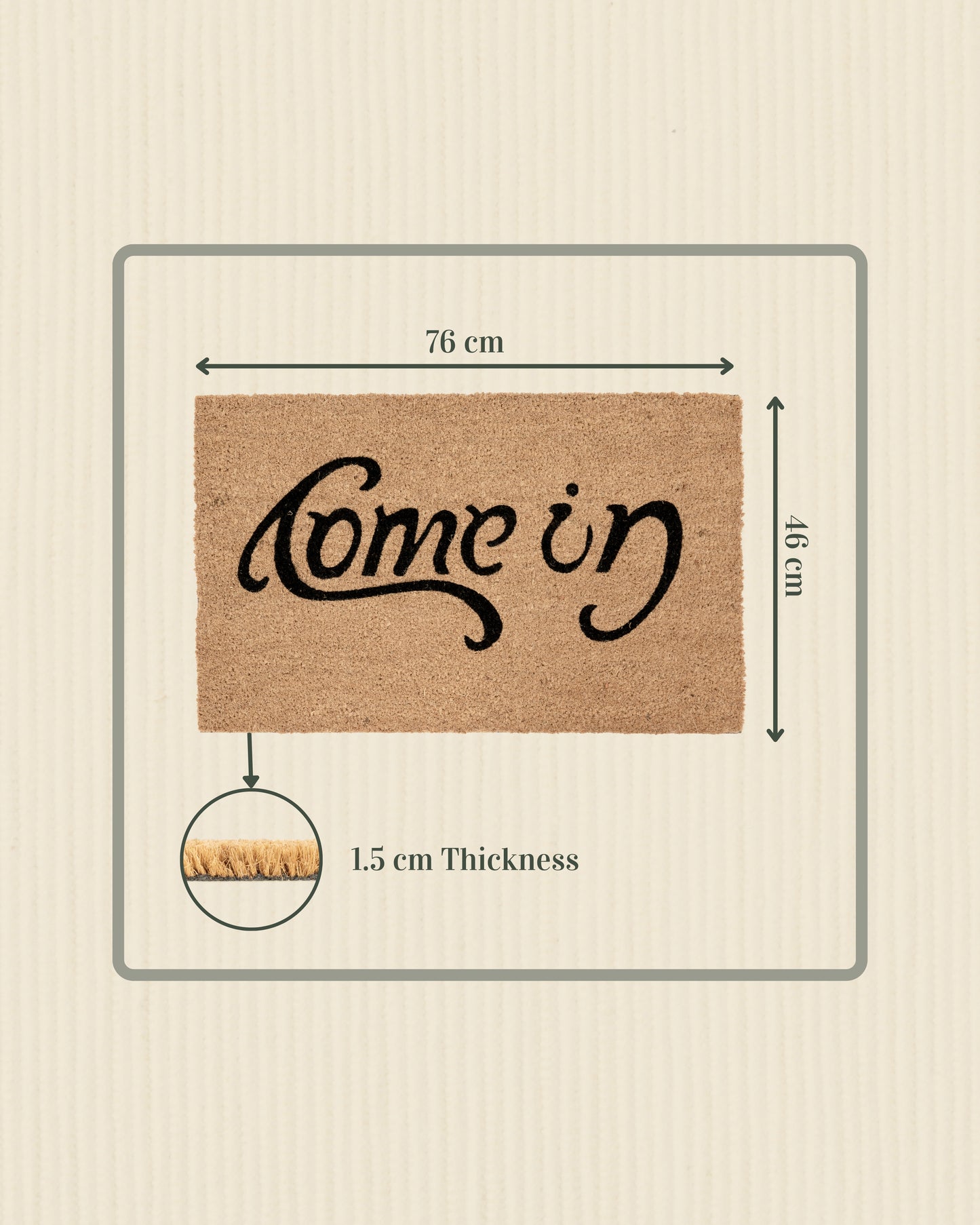 Come In / Go Away Printed Coir Door Mat (flip mat)