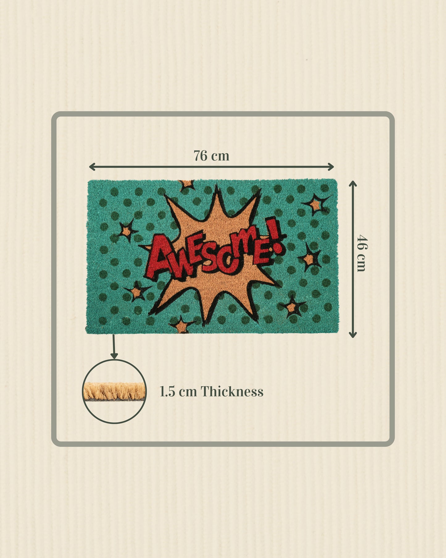 Awesome Printed Coir Door Mat