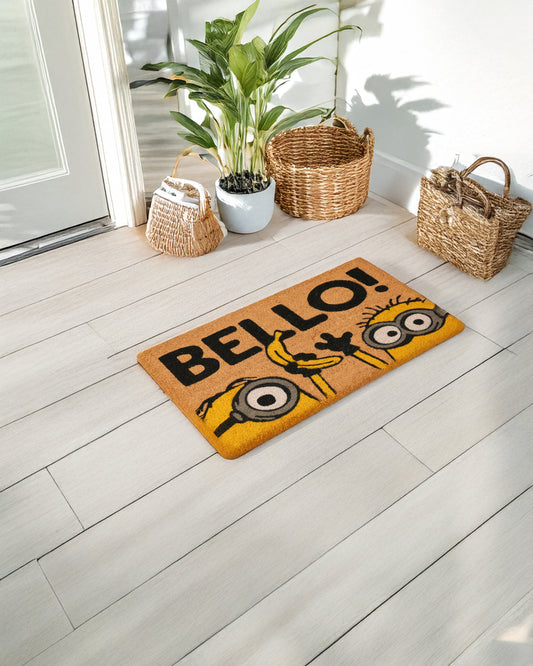 Bello Fun Greeting Printed Coir Door Mat