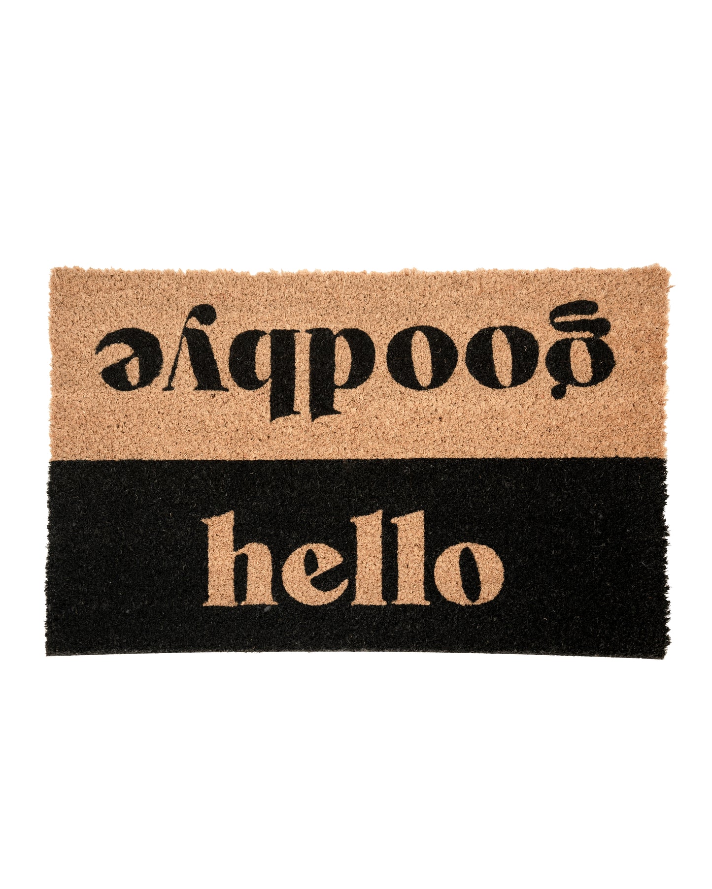 Hello Goodbye Printed Coir Door Mat