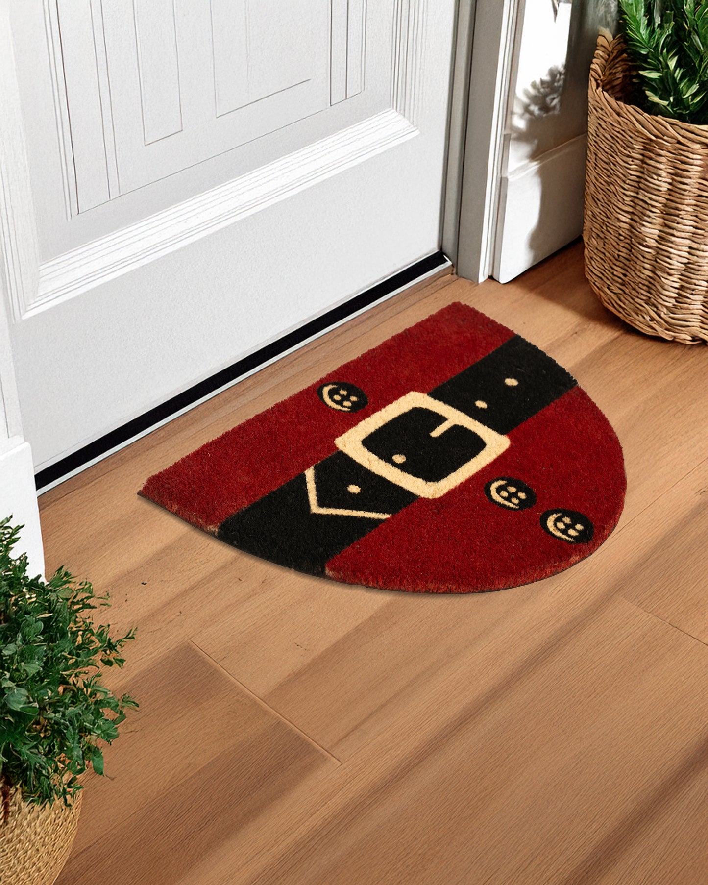 Santa’s Tummy Printed Coir Door Mat