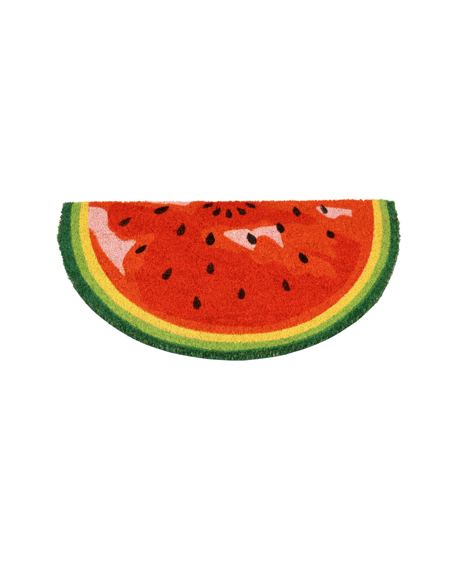 Watermelon Shaped Printed Coir Door Mat