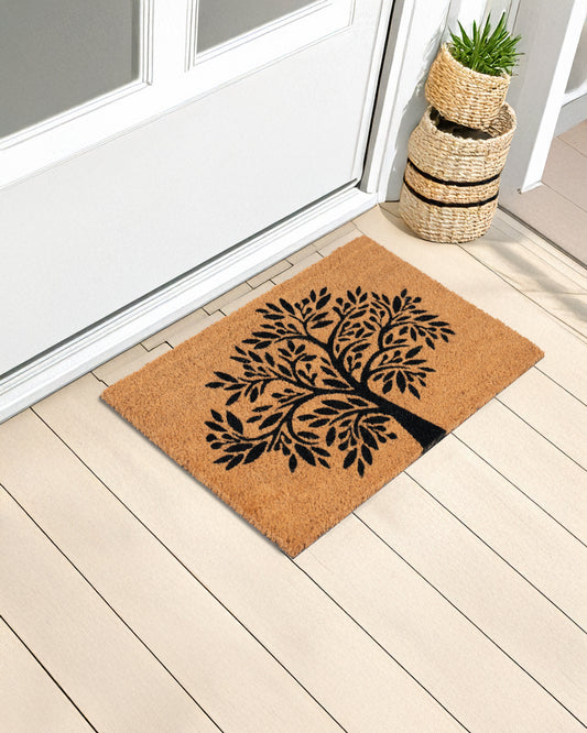 One Big Tree Printed Coir Door Mat