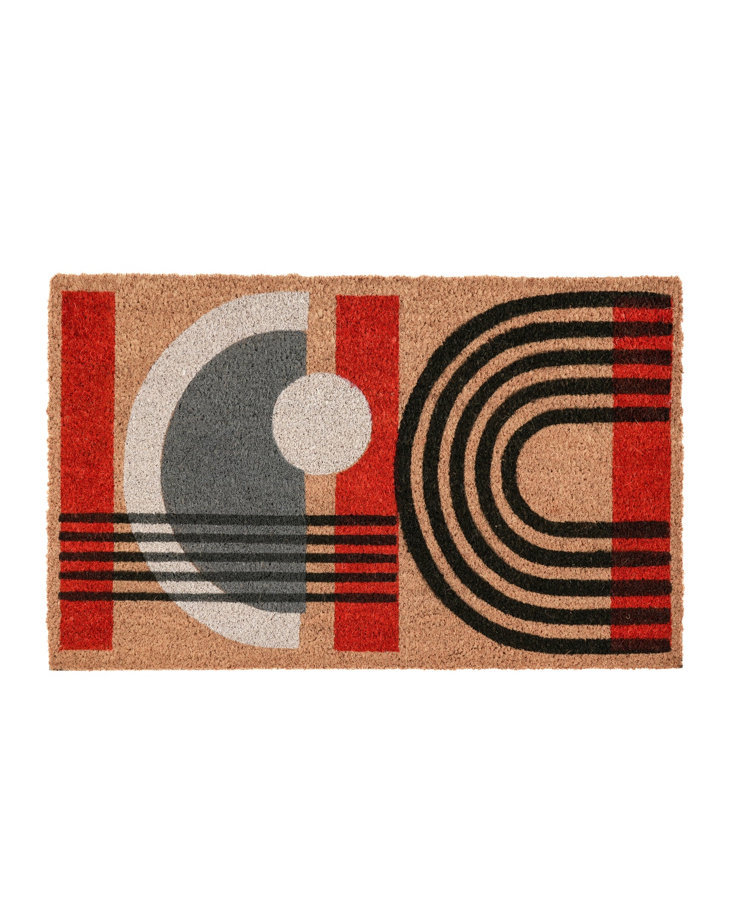 Geometric Shapes Printed Coir Door Mat