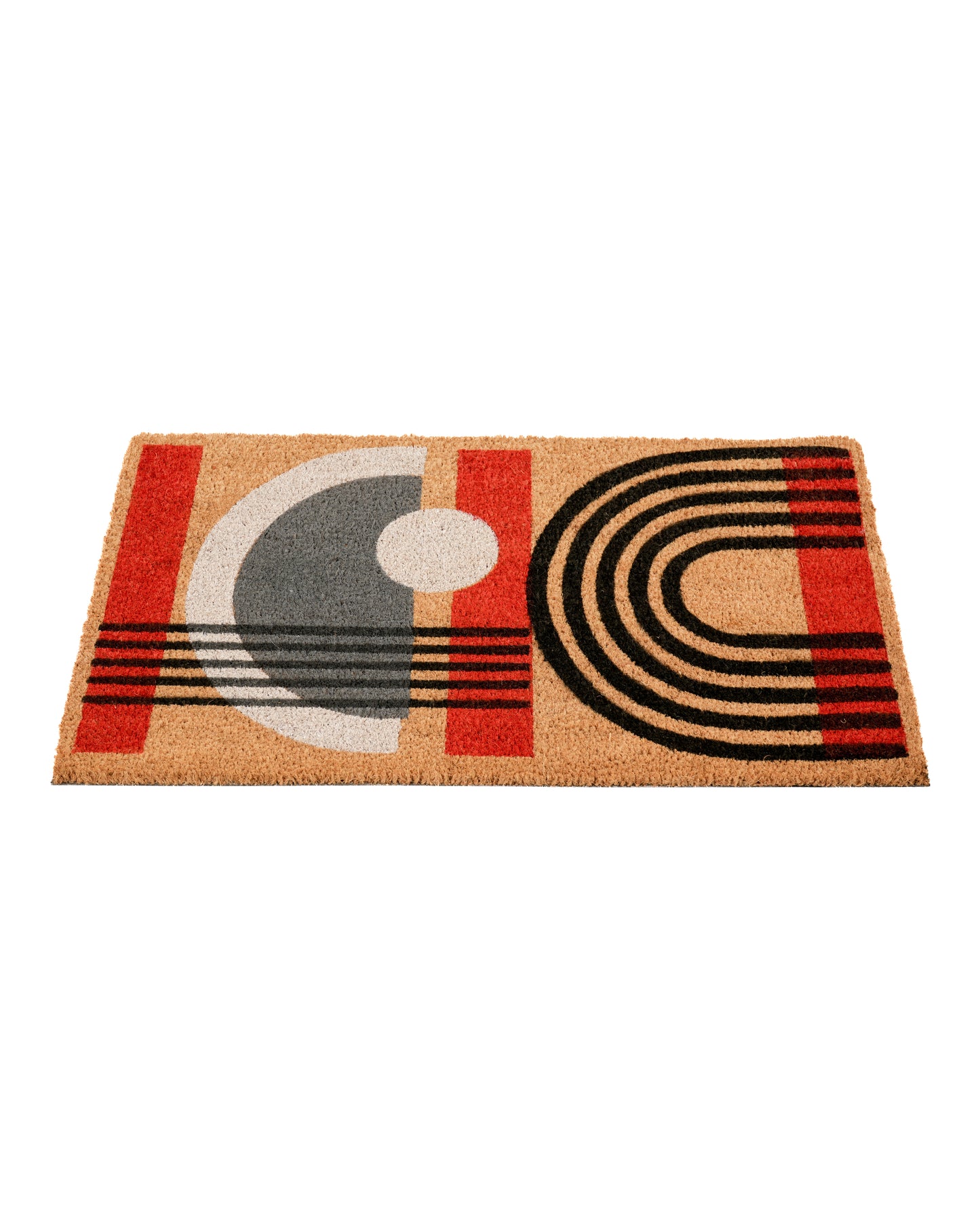 Geometric Shapes Printed Coir Door Mat