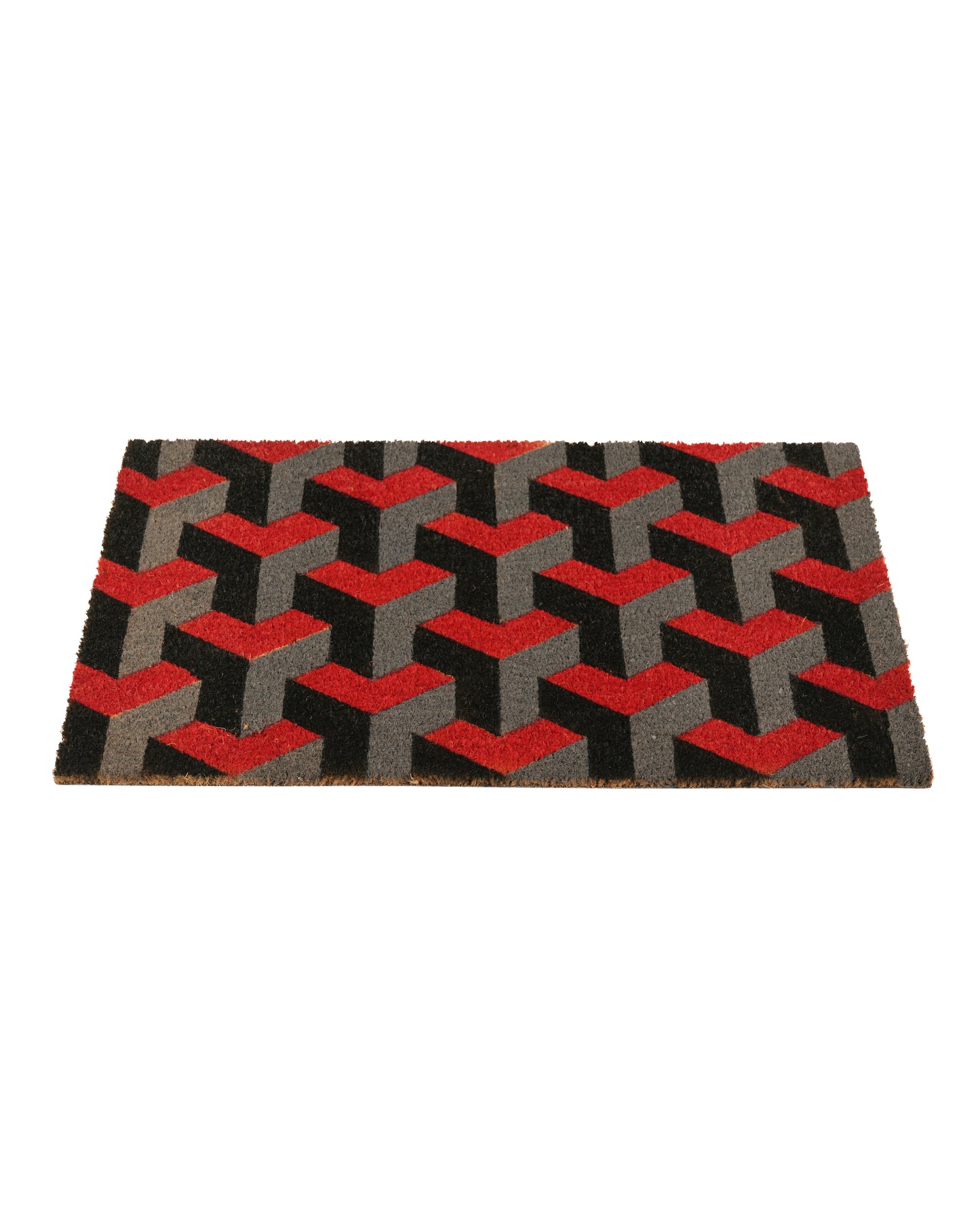 Symmetric V Blocks Printed Coir Door Mat