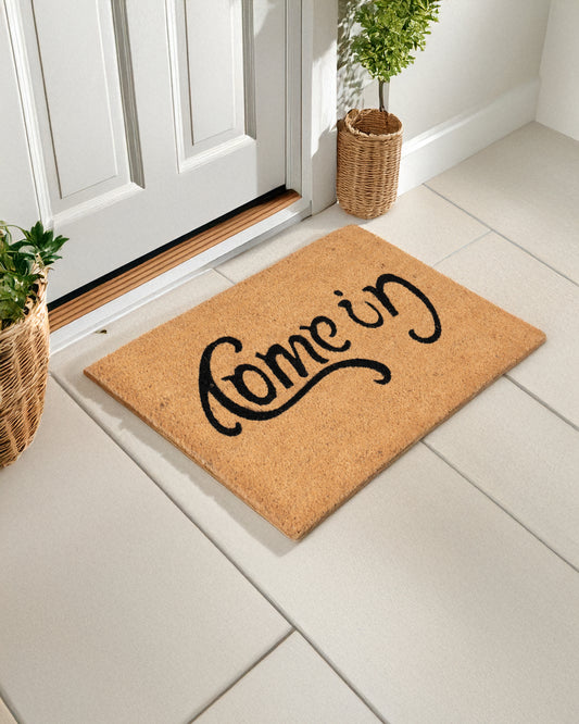 Come In / Go Away Printed Coir Door Mat (flip mat)