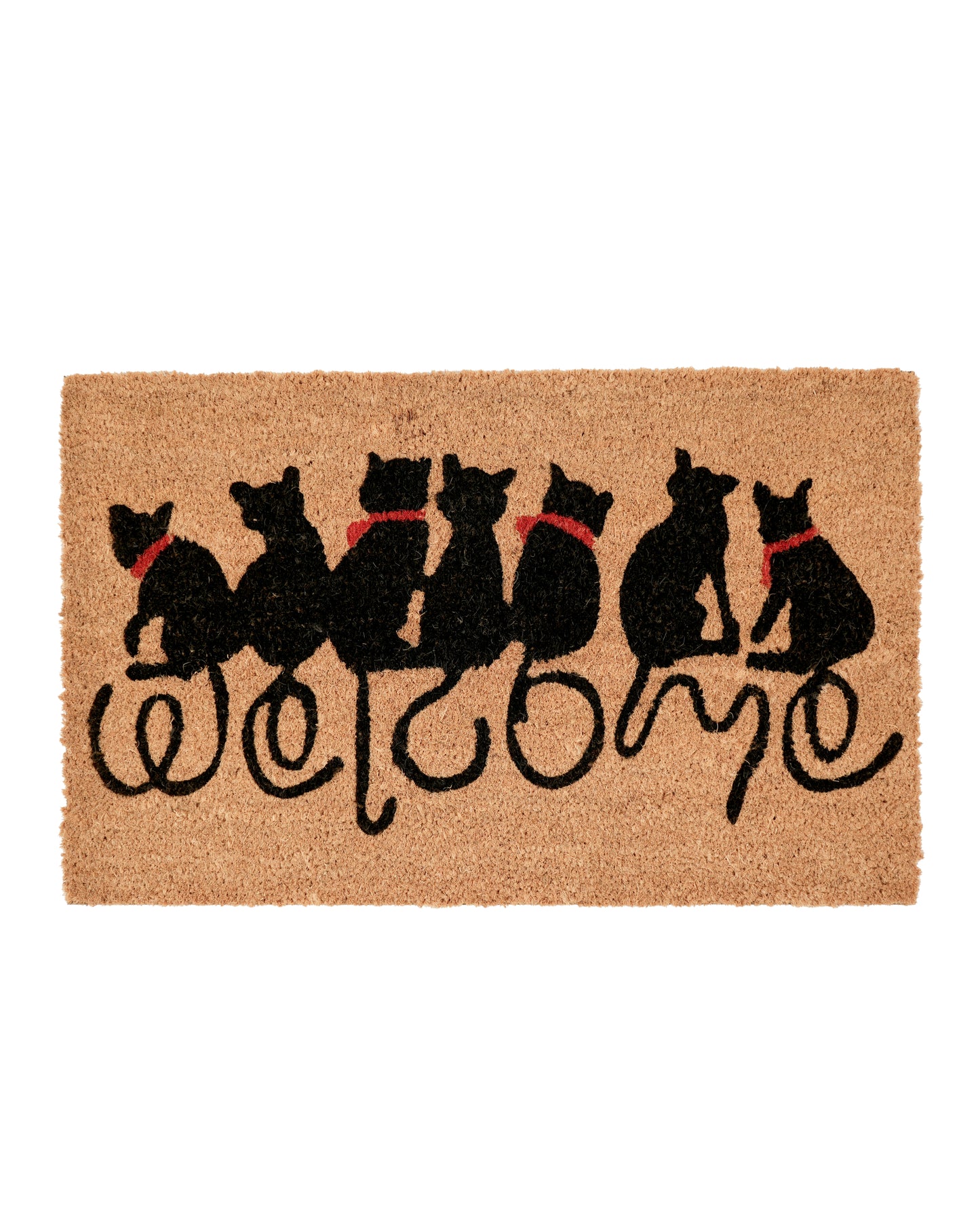Welcome with the Cats Printed Coir Door Mat