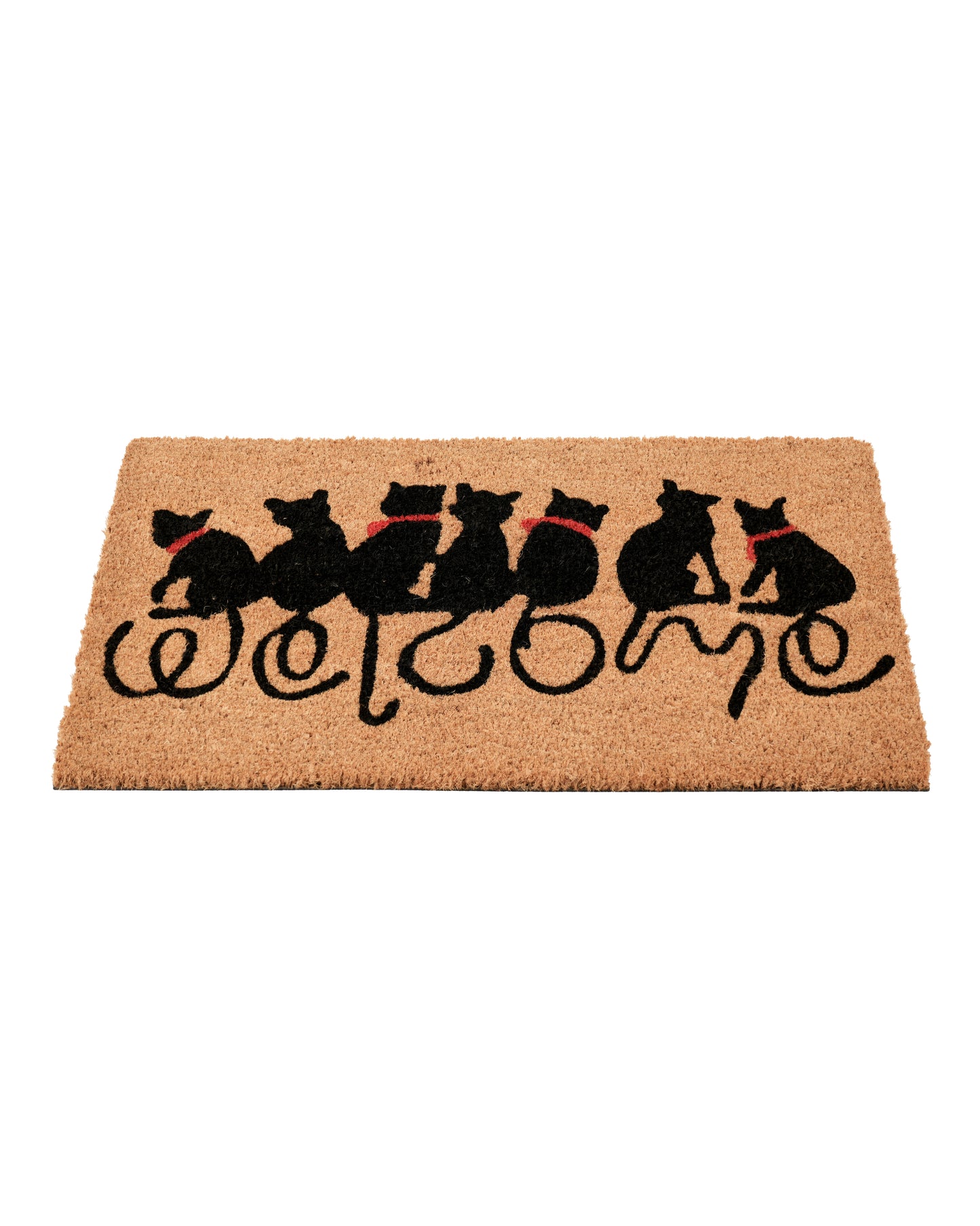 Welcome with the Cats Printed Coir Door Mat