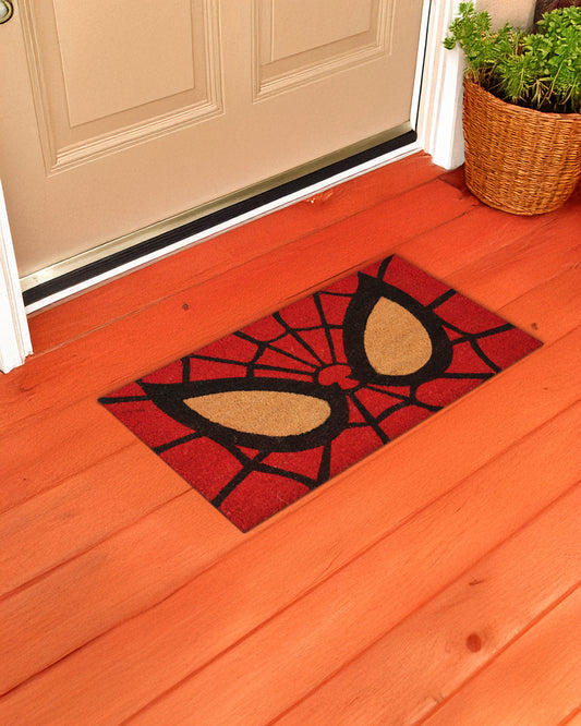 Spider Man's Face Printed Coir Door Mat