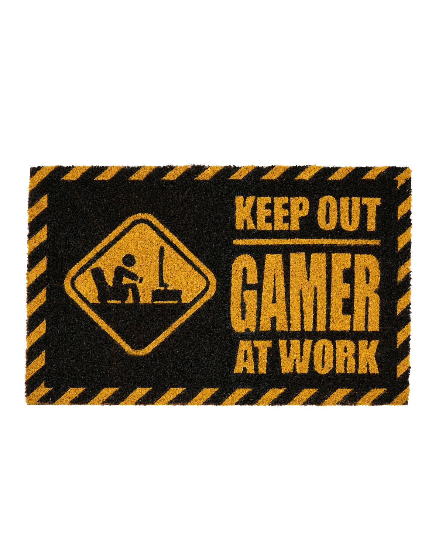 Gamer at Work Keep Out Printed Coir Door Mat 🎮🚀