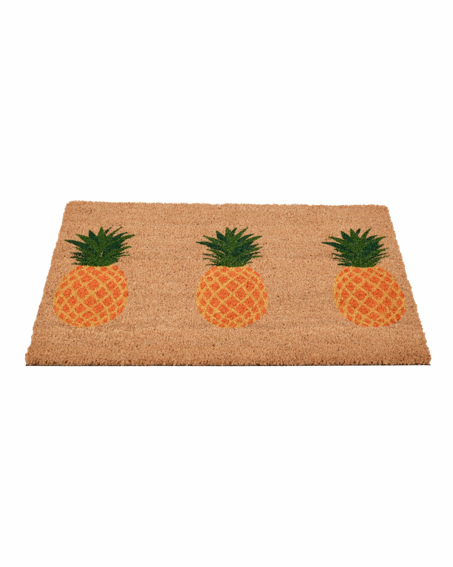 Three Pineapples Printed Coir Door Mat 🍍✨