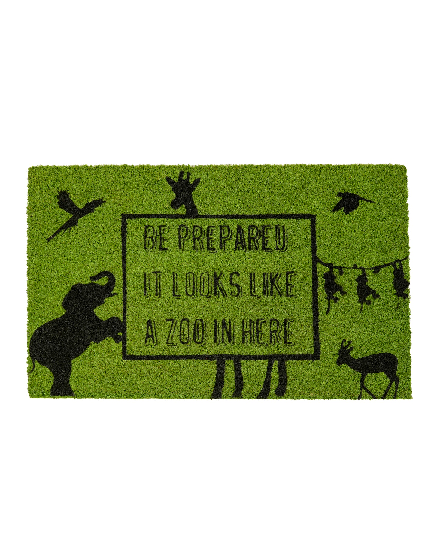This Place Looks Like a Zoo Printed Coir Door Mat