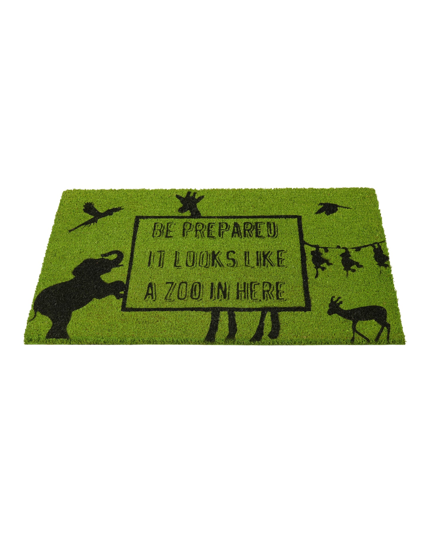 This Place Looks Like a Zoo Printed Coir Door Mat