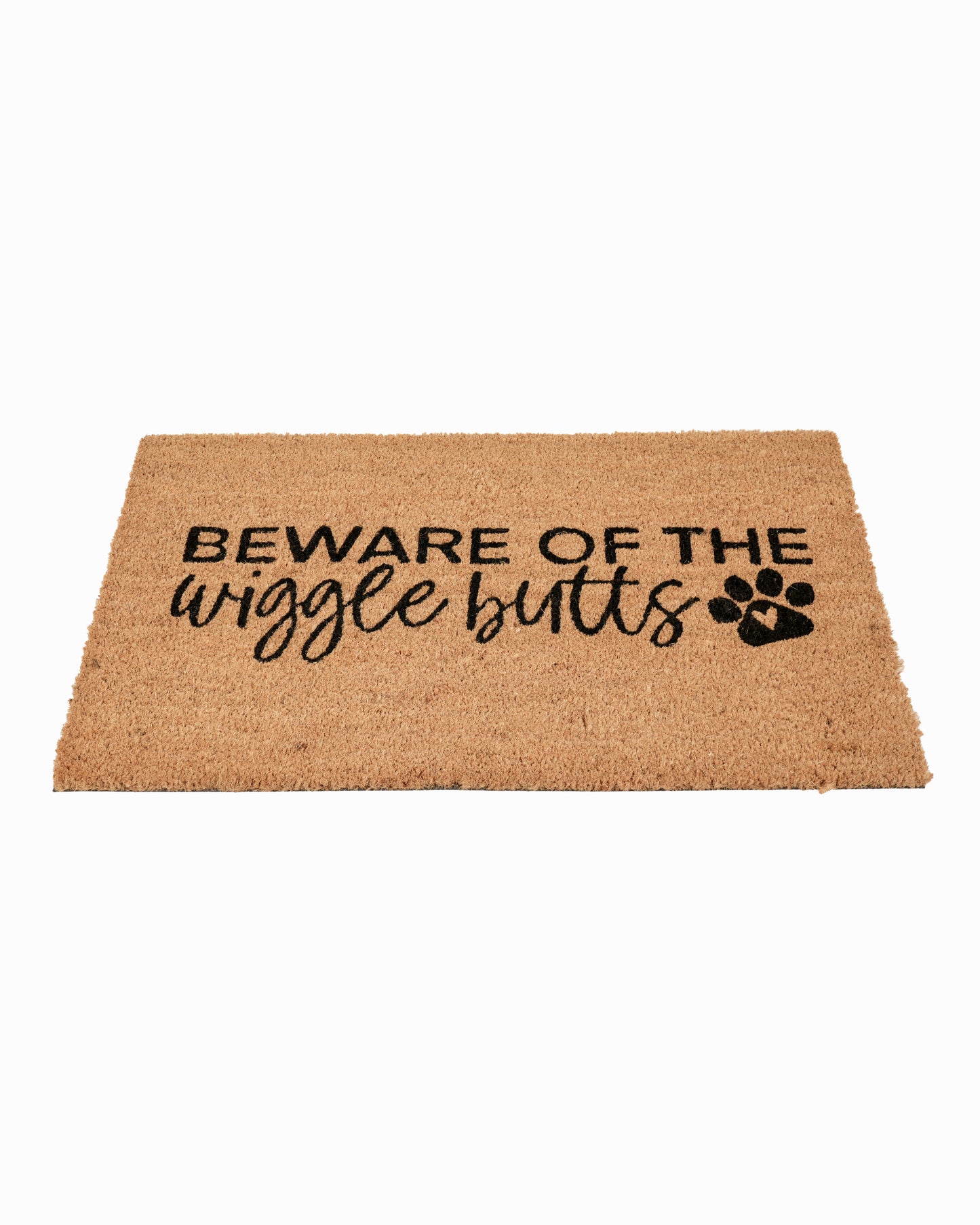 Funny Warning: Wiggle Butts Printed Coir Door Mat