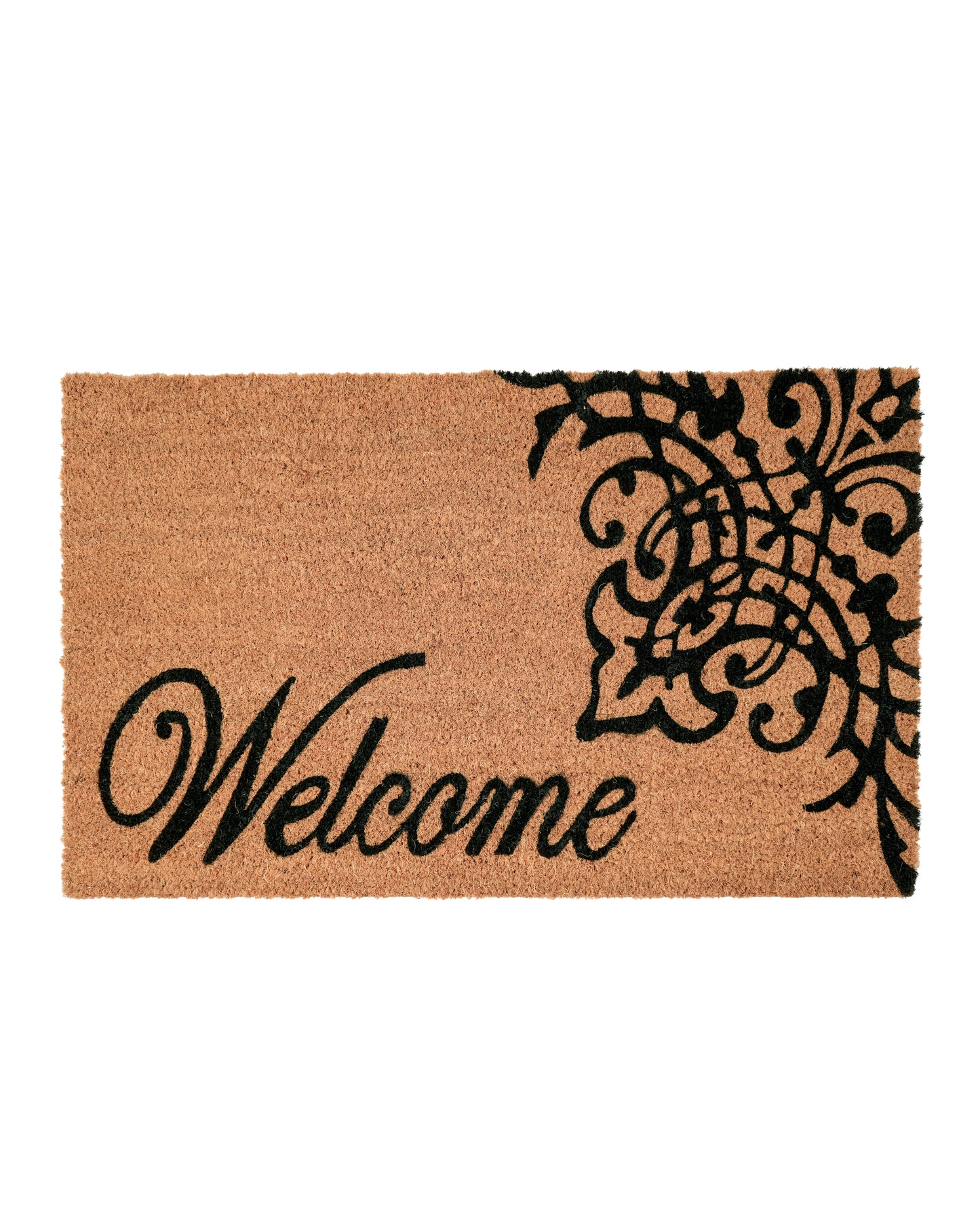 Welcome with Venetian Gate Design Printed Coir Door Mat