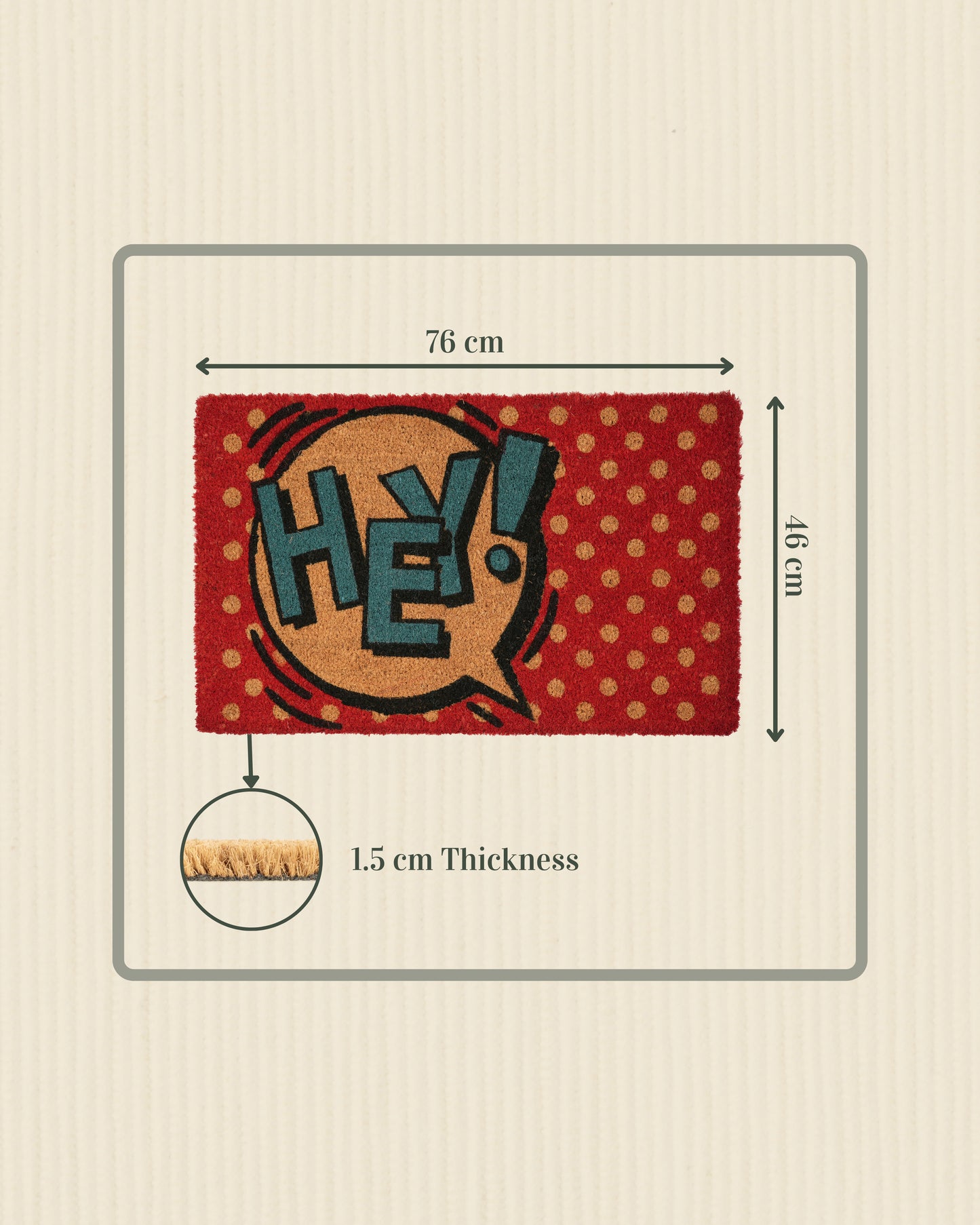 Hey Printed Coir Door Mat