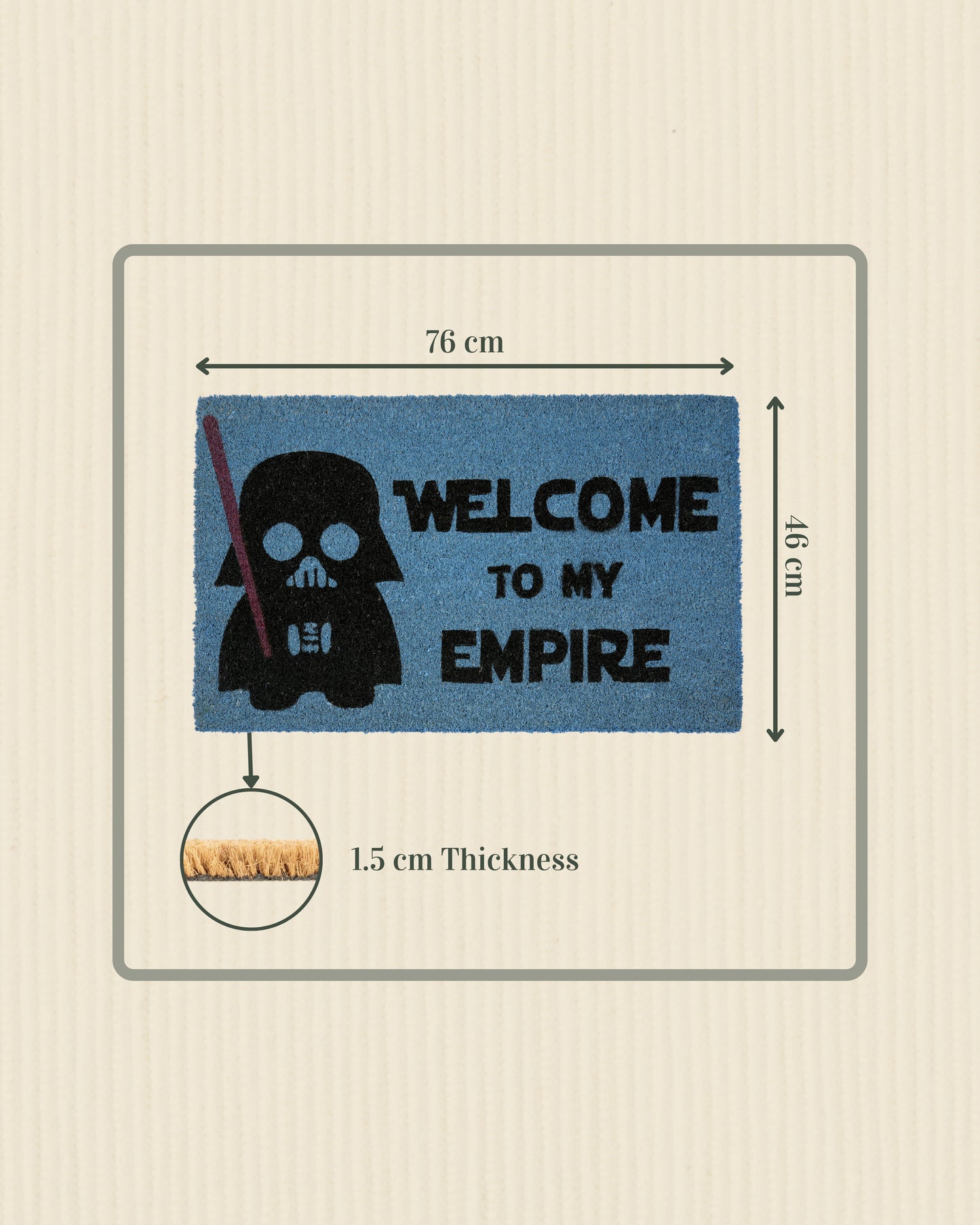 Welcome to My Empire Printed Coir Door Mat
