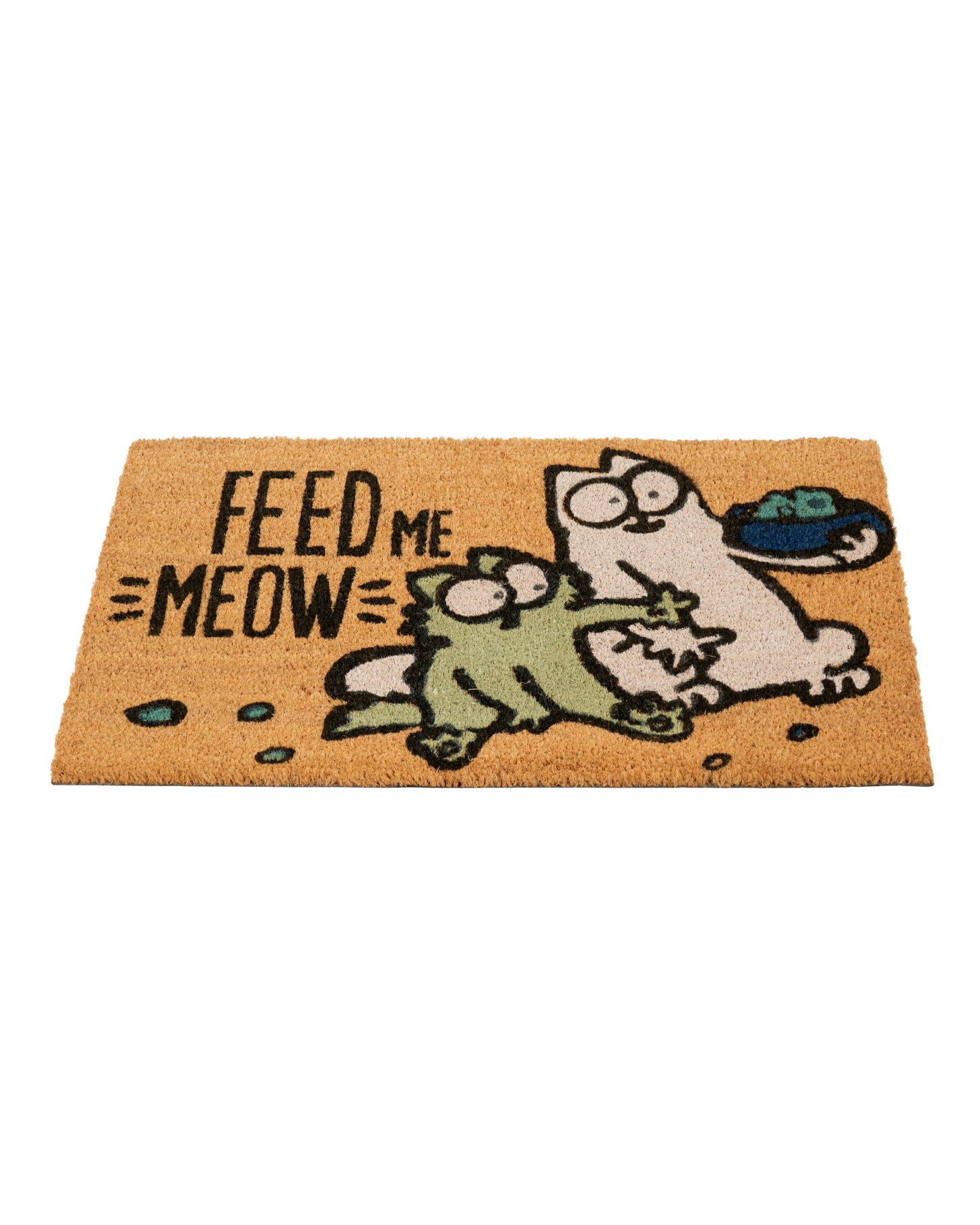 Feed Me Meow Funny Printed Coir Door Mat