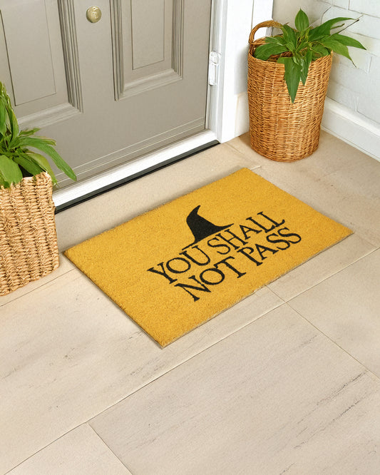 You Shall Not Pass Printed Coir Door Mat